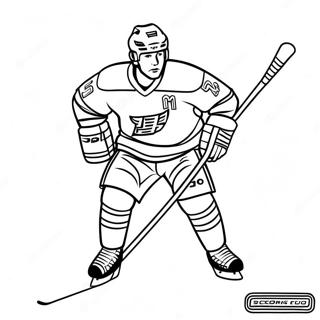 Ny Rangers Player Skating Coloring Page 39403-31648