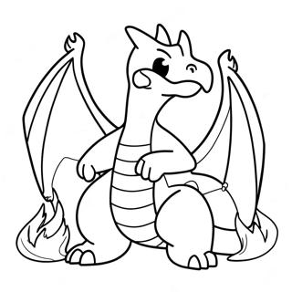 Charizard Breathing Fire Coloring Page 39413-31659