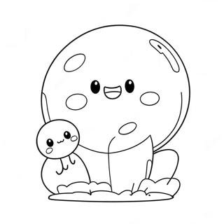 Cute Bubble Characters Coloring Page 3942-3245