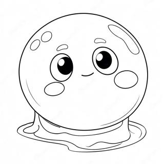 Cute Bubble Characters Coloring Page 3942-3246