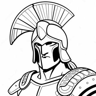 Spartan Mascot Coloring Page 39453-31689