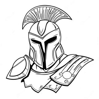 Spartan Mascot Coloring Page 39453-31691