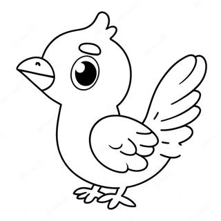 Cute Cartoon Pigeon Coloring Page 39483-31713