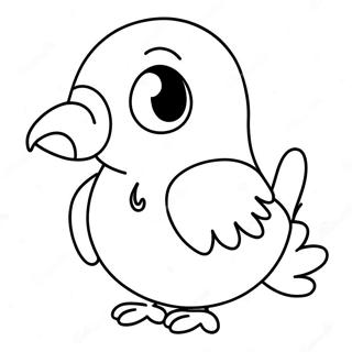 Cute Cartoon Pigeon Coloring Page 39483-31714