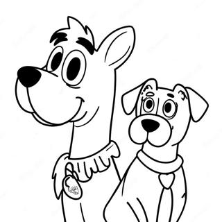 Chill Scooby Doo And Shaggy Coloring Page 39493-31722