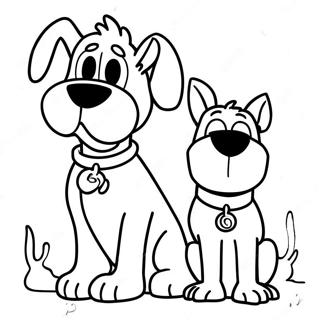 Chill Scooby Doo And Shaggy Coloring Page 39493-31724