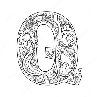 Q Letter Coloring Page 39502-31727