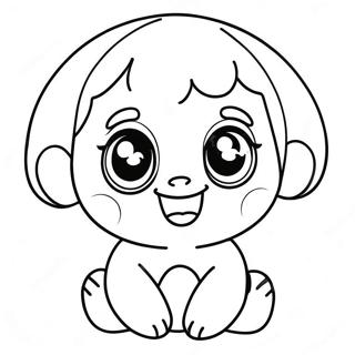 Cute Q With A Smile Coloring Page 39503-31732