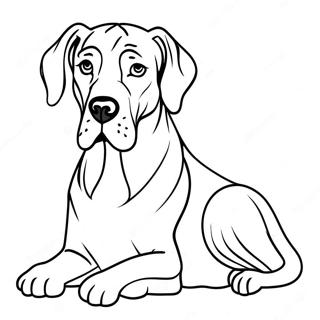 Great Dane Coloring Pages