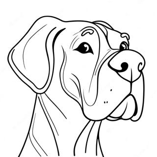 Great Dane Coloring Page 39512-31735