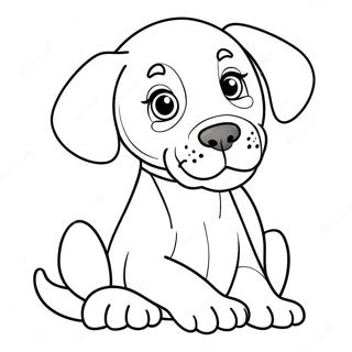 Playful Great Dane Puppy Coloring Page 39513-31738