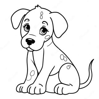 Playful Great Dane Puppy Coloring Page 39513-31739