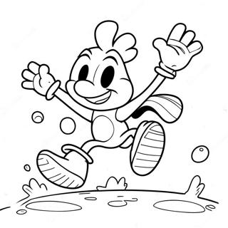 Rayman Jumping Adventure Coloring Page 39523-31747