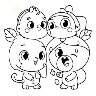 Cute Sml Characters Coloring Page 39533-31755