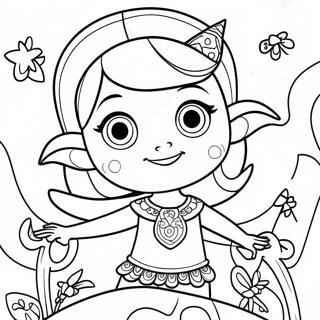 Mia And Me Magical Adventure Coloring Page 39553-31769