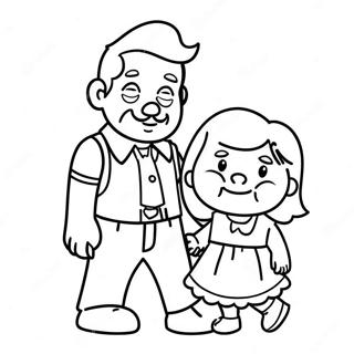 Welcome Home Daddy Coloring Pages