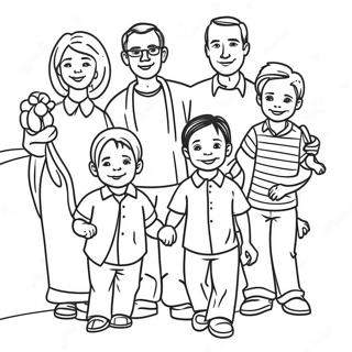 Happy Family Reunion Coloring Page 39593-31798