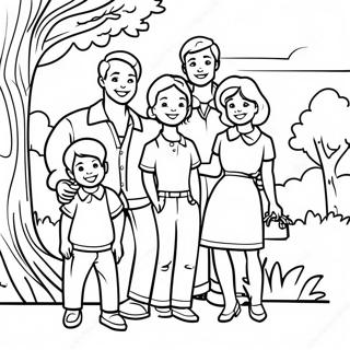 Happy Family Reunion Coloring Page 39593-31799