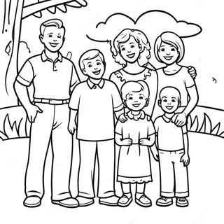 Happy Family Reunion Coloring Page 39593-31800