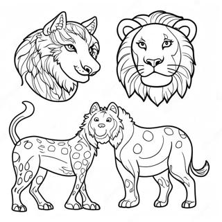 Savage Animals Coloring Page 39602-31806