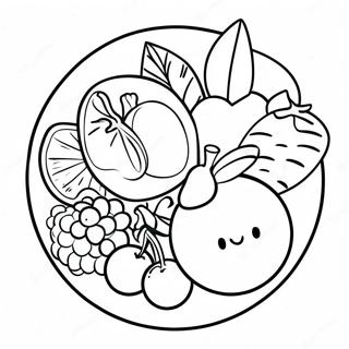 Lunch Coloring Pages