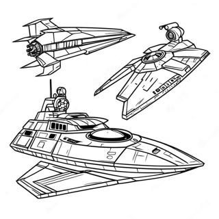 Star Wars Ships Coloring Pages