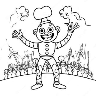 Colorful Zozobra Festival Scene Coloring Page 39633-31829