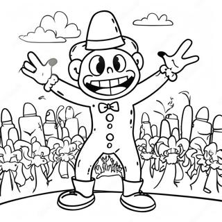 Colorful Zozobra Festival Scene Coloring Page 39633-31830