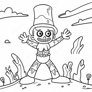 Colorful Zozobra Festival Scene Coloring Page 39633-31831