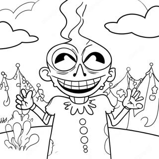 Colorful Zozobra Festival Scene Coloring Page 39633-31832