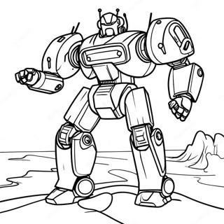 Futuristic Mecha Builders Coloring Page 39643-31842