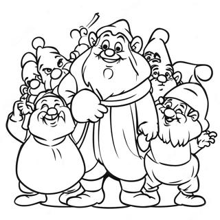 Seven Dwarfs Coloring Page 39662-31862