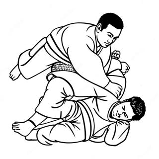 Jiu Jitsu Coloring Pages