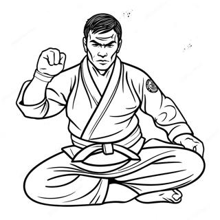 Jiu Jitsu Coloring Page 39682-31871