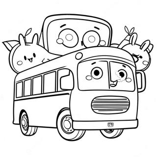 Tayo The Little Bus With Friends Coloring Page 39703-31889