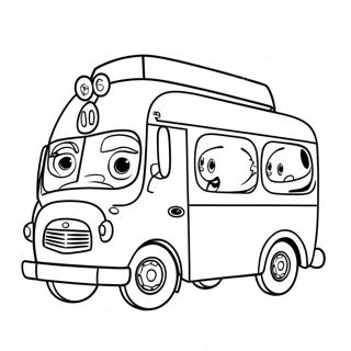 Tayo The Little Bus With Friends Coloring Page 39703-31891