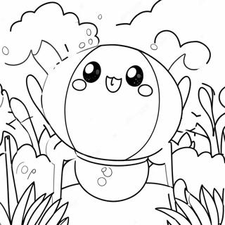 Cute Pikmi Pops In A Garden Coloring Page 39713-31895