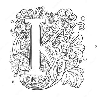 Letter K Coloring Page 3971-3268