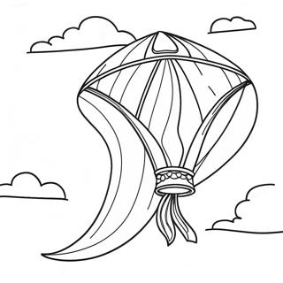 Kite Flying In The Sky Coloring Page 3972-3269