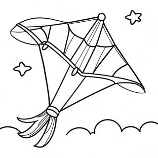 Kite Flying In The Sky Coloring Page 3972-3270