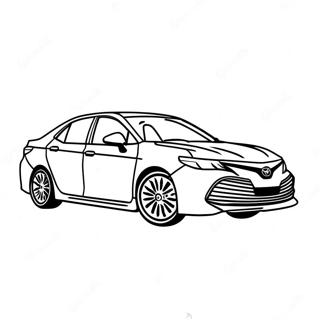 Toyota Camry Sports Sedan Coloring Page 39742-31918