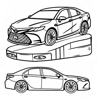 Toyota Camry Sports Sedan Coloring Page 39742-31919