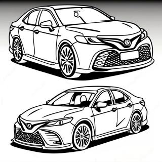 Toyota Camry Sports Sedan Coloring Page 39742-31920