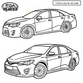 Toyota Camry Hybrid Coloring Page 39743-31923