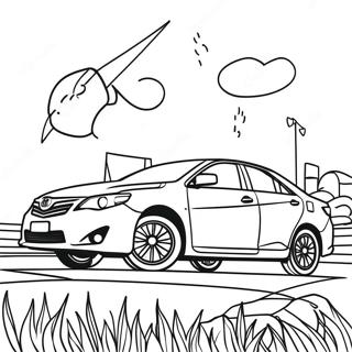 Toyota Camry Hybrid Coloring Page 39743-31924