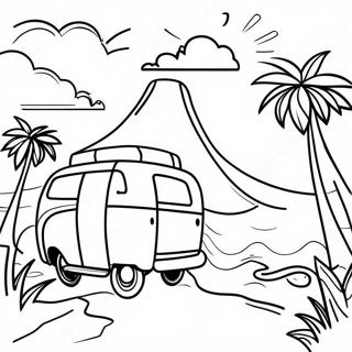 Adventurous Travel Scene Coloring Page 39753-31929