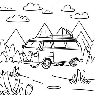 Adventurous Travel Scene Coloring Page 39753-31930