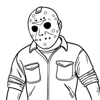 Friday The 13th Jason Voorhees Coloring Page 39772-31938