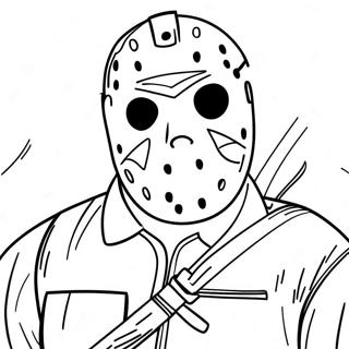 Friday The 13th Jason Voorhees Coloring Page 39772-31939