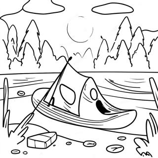 Spooky Friday The 13th Camp Crystal Lake Coloring Page 39773-31941